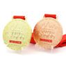 personalized gold copper plated 3d marathon medal