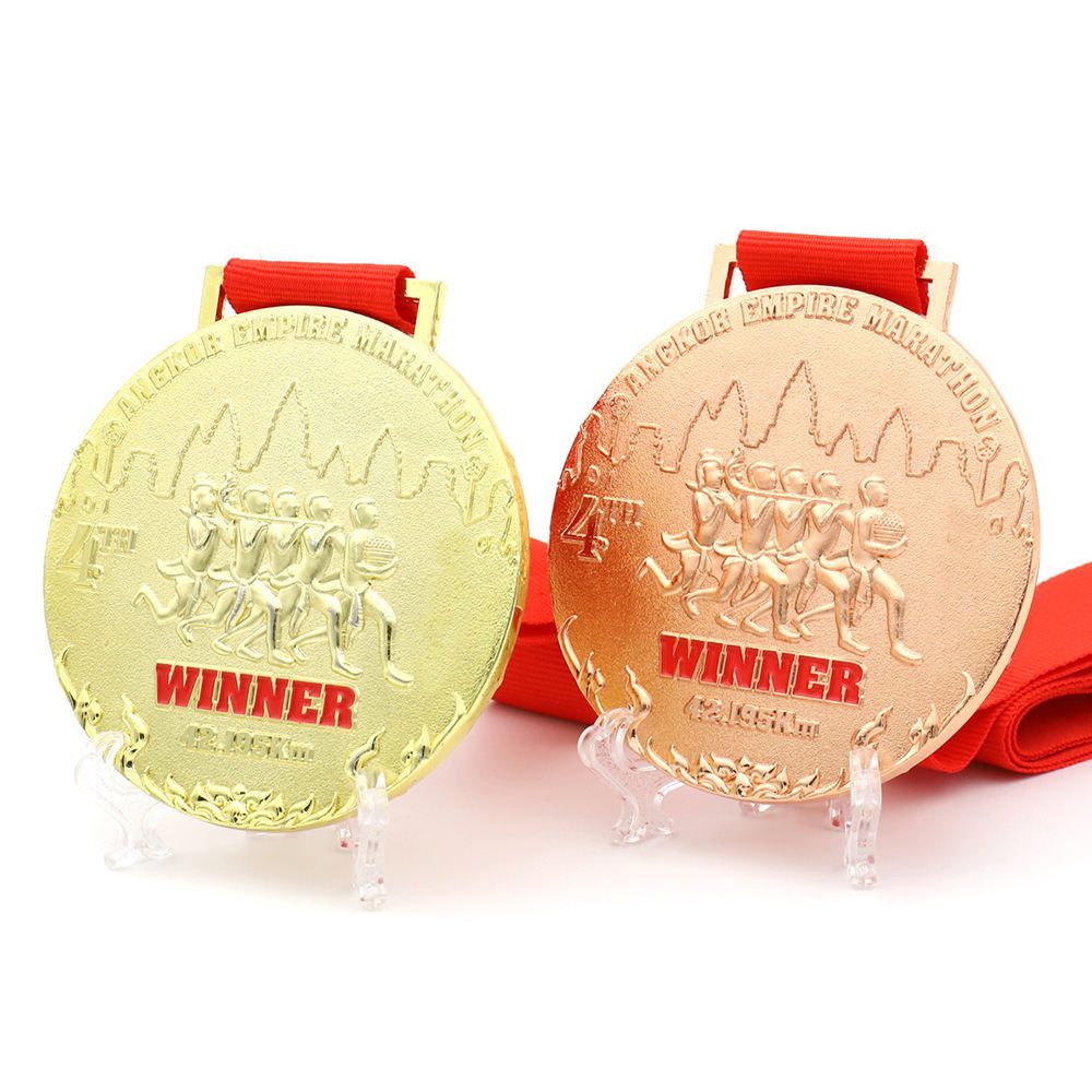 personalized gold copper plated 3d marathon medal personalized gold copper plated 3d marathon medal