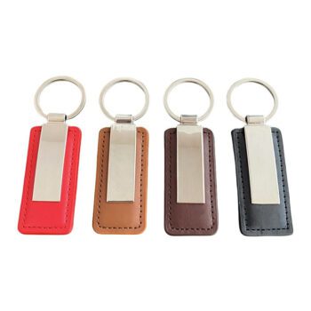 personalized kinds of pu leather keychains 1
