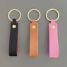 personalized kinds of pu leather keychains 5