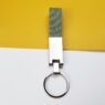 personalized leather key chain with metal ring 4