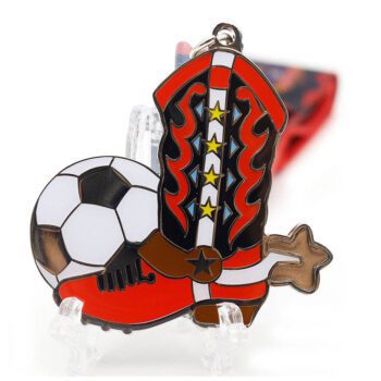 personalized metal football medallion award 1