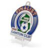 personalized metal football medallion award 3