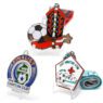 personalized metal football medallion award