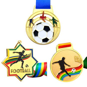 personalized metal football sports award medal 1