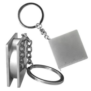 personalized metal tape measure keychain 1