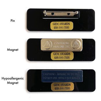 personalized polished metal executive name tag 2
