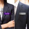 personalized polished metal executive name tag 5