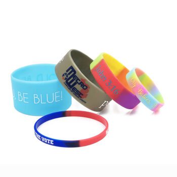 personalized printed durable silcone wristbands 1