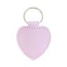 personalized pu leather heart keychain 3