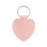 personalized pu leather heart keychain 4