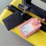 personalized pu leather passport cover and luggage tag set 3