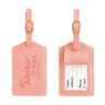 personalized pu leather travel luggage tag 1