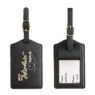 personalized pu leather travel luggage tag