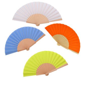 personalized spanish style wooden full color hand fan 1