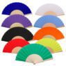personalized spanish style wooden full color hand fan