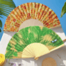 personalized spanish style wooden full color hand fan