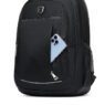 personalized waterproof black oxford school backpack 2