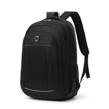 personalized waterproof black oxford school backpack
