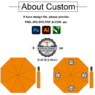 personalized wine bottle compact umbrella 1