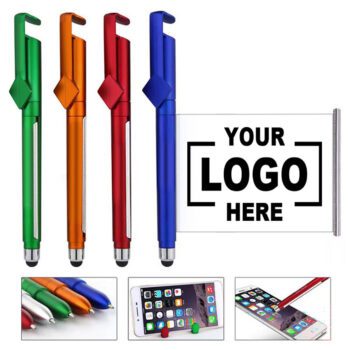 phone stand pull out paper flag banner pens