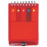 plastic cover spiral notebook with sticky notes and pen 3