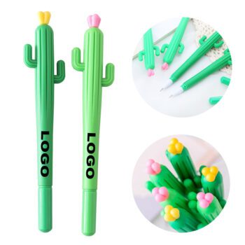 plastic plant cactus pen with flower