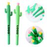 plastic plant cactus pen with flower