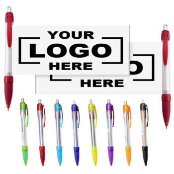 plastic retractable pull out ad banner pens