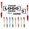 plastic retractable pull out ad banner pens