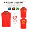 polyester breathable volunteer event vest 2