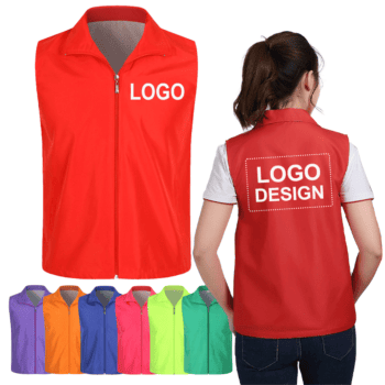 polyester breathable volunteer event vest