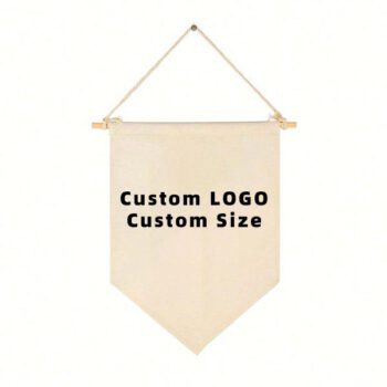 polyester cotton hanging wall pennant flag