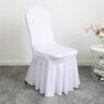 polyester elastic chair cover with skirt