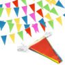 polyester fabric string pennant flags