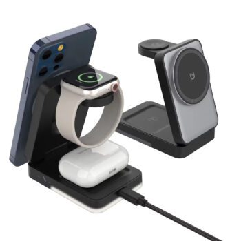 portable 15w pd folding magnetic wireless charger