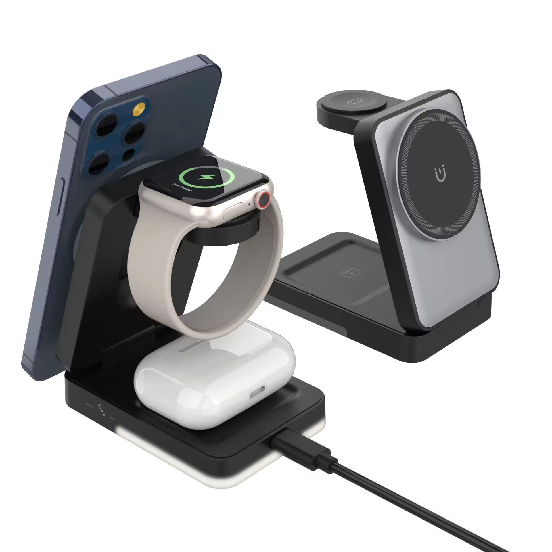 portable 15w pd folding magnetic wireless charger portable 15w pd folding magnetic wireless charger