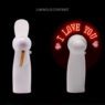 portable led glow light message mini fan 4