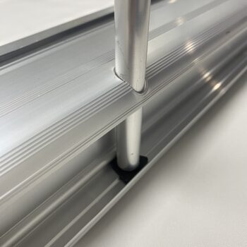 portable single sided retractable graphic display with fabric printing 2