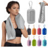 portable sports towel with carabiner 1