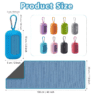 portable sports towel with carabiner 3