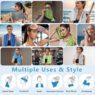 portable sports towel with carabiner 7