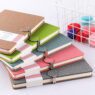 premium a5 linen grain leather notebook with buckle 2