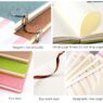 premium a5 linen grain leather notebook with buckle 4