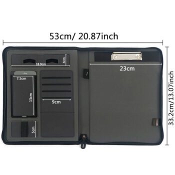 premium leather business file document folder 1