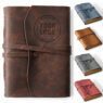 premium vintage genuine brown leather journal