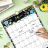 printed colorful spiral binding wall calendar 4