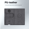 pu leather foldable 3 in 1 magnetic wireless charging pad 1