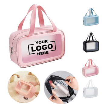 pvc clear toiletry bag with zipper