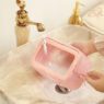 pvc frosted cosmetic bag with handle 3